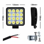 2бр. LED Бар 48W Оffroad Фар 12-24V - Image 2