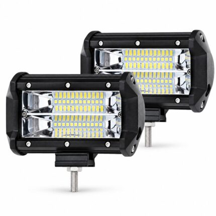 Комплект 2 броя LED барове 72W Offroad на бял фон – SKU 1050