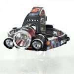 Previous Next LED Акумулаторен челник с три светлини -