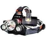 Previous Next LED Акумулаторен челник с три светлини -