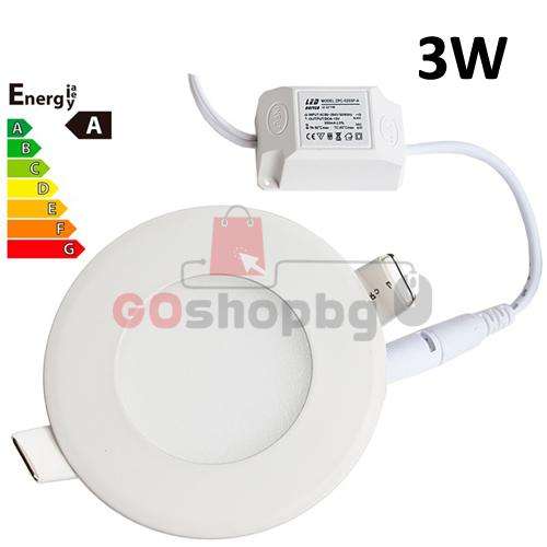 led-panel-za-vgrajdane-3w-horoz-krug (2) LED панел за вграждане 3W Horoz electric