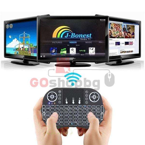 Remote-Control-Touchpad-2-4GHz-Wireless-Mini-Keyboard-Backlit-LED-Dimmable-USB-Keyboard-For-TV-BOX Безжична мутлтифункционална мини клавиатура