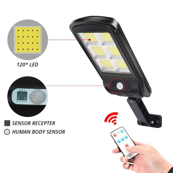 LED Соларна лампа COB със сензор за движение BK-120
