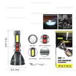 LED акумулаторен фенер BL-830