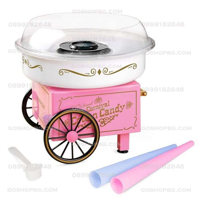 Домашна ретро машина за захарен памук Cotton Candy Maker