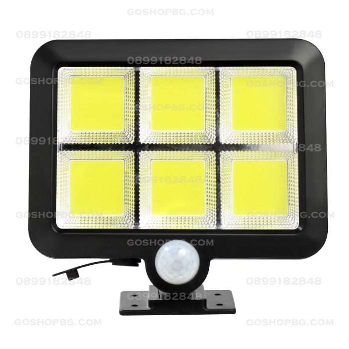 LED соларен прожектор с COB диоди и дистанционно