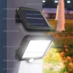 LED соларен прожектор с COB диоди и дистанционно