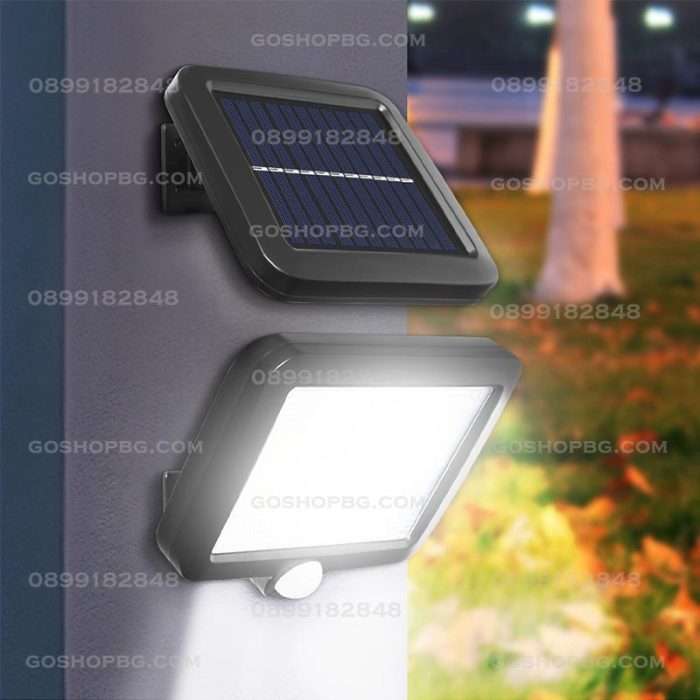 LED соларен прожектор с COB диоди и дистанционно
