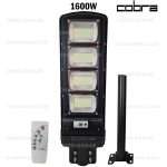 LED соларна улична лампа със сензор за движение 1600W COBRA