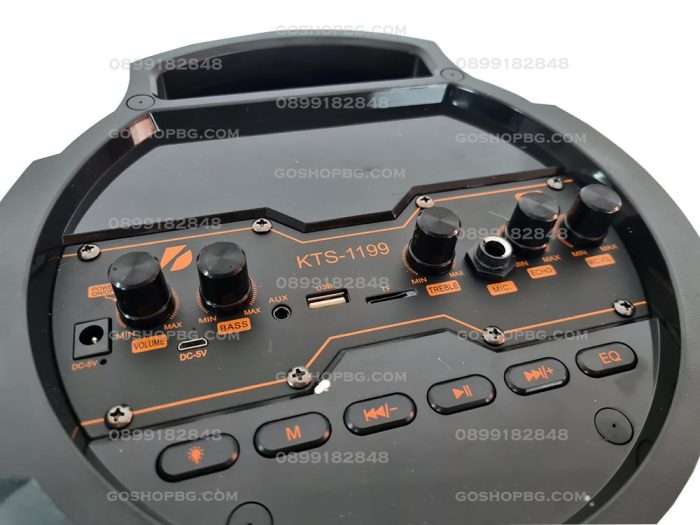 Безжична караоке тонколона 2x8 инча KTS-1199
