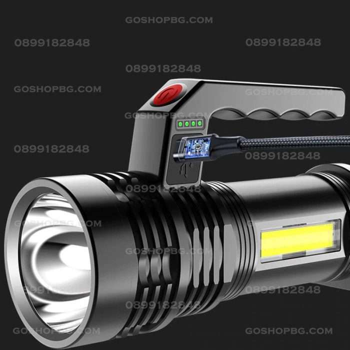 LED акумулаторен фенер COB BL-8205