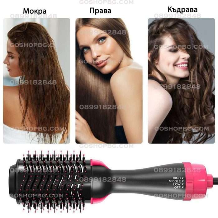 Четка сешоар за коса с горещ въздух 2 в 1 АirBrush