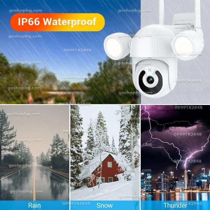 Куполна безжична Wifi камера 3MP с LED диоди