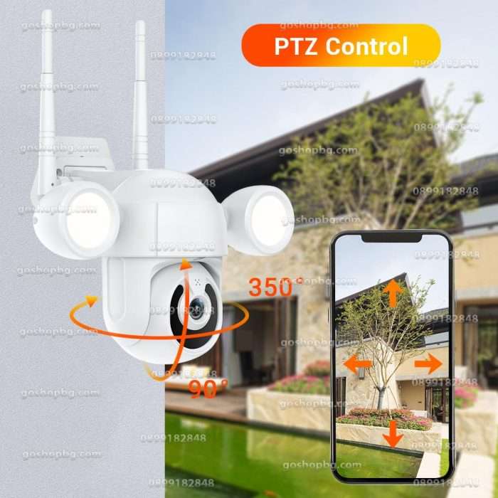 Куполна безжична Wifi камера 3MP с LED диоди
