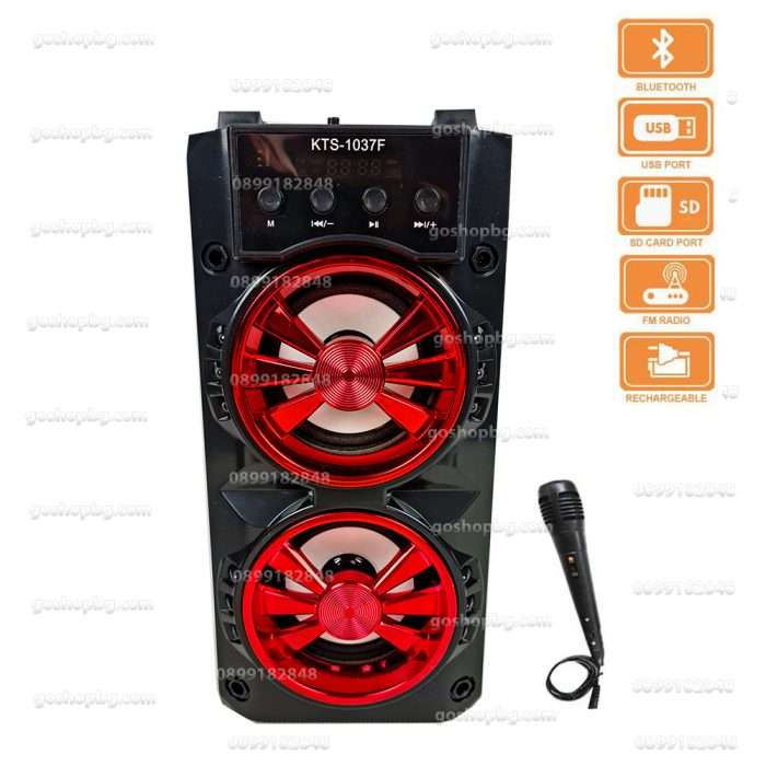 Bluetooth караоке тонколона с микрофон KTS-1037