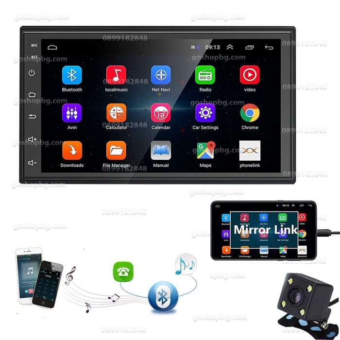 Универсална мултимедия двоен дин с Android и GPS