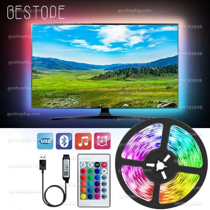 3 метра цветна usb LED лента за телевизор