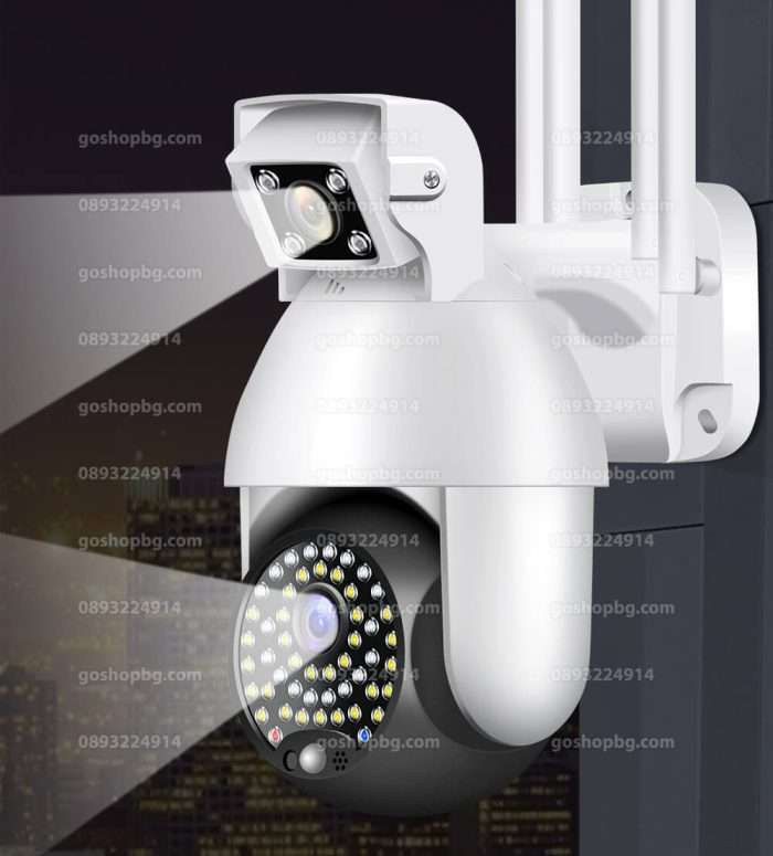 Куполна Wifi камера с два обектива 50leds