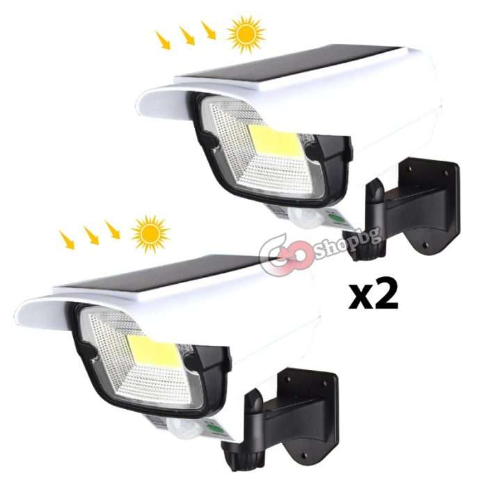 2бр. Фалшива камера с LED осветление и сензор за движение