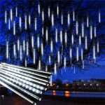 LED коледни висулки 50см падащ сняг
