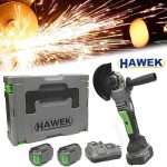 Акумулаторен безчетков ъглошлайф с две батерии 36V HAWEK