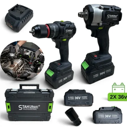 Акумулаторен Винтоверт и Гайковерт 2в1 STAHLMAYER PROFESSIONAL 36V 8.0Ah