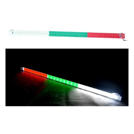 Диодна LED лента в три цвята - бяло, зелено и червено, 60см, 12-24V