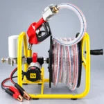 Електрическа помпа за дизел и масла 12V, 380W, 50 л/мин с макара и пистолет