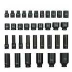 Комплект ударни вложки BLT Werkzeuge 1/2" – 35 части, 8–32 мм, CR-MO стомана - Image 3